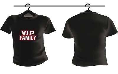 Shirts VIP Family Zwart